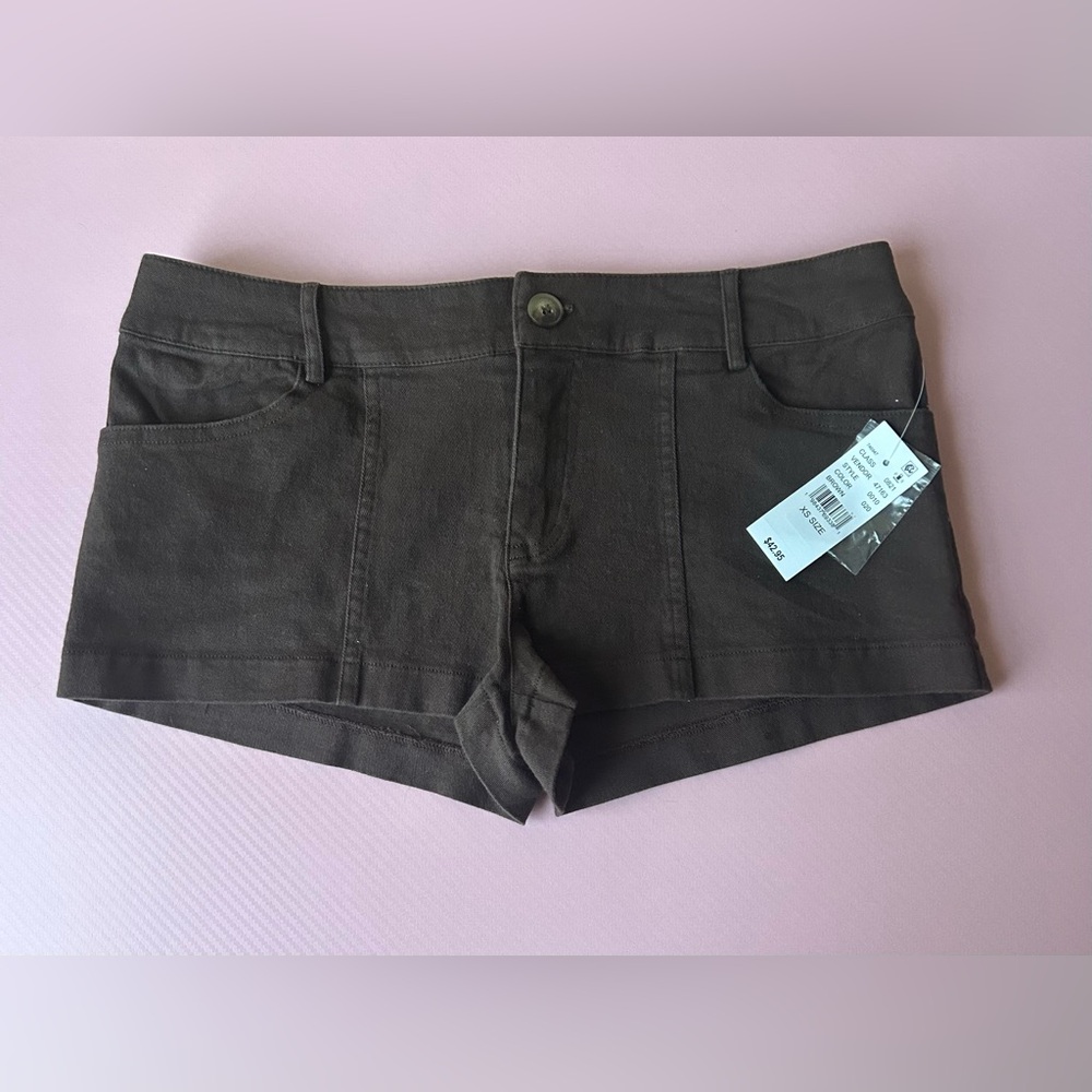 Pacsun Stretch Twill Micro Shorts XS